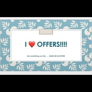 NO OFFER IS OFFENSIVE. EVERYTHING TO GO!!!!